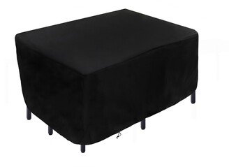 National Tree Company 108 Waterproof Patio Furniture Cover, Black - 74 in