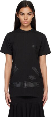 Black Printed T-Shirt-AF