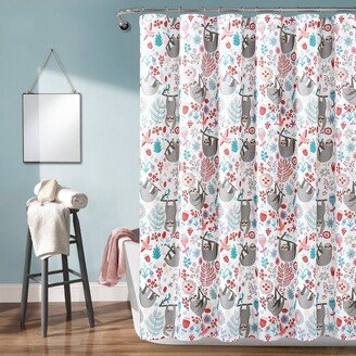 72x72 Kids' Hygge Sloth Shower Curtain Single