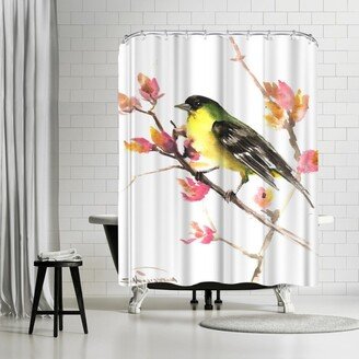 71 x 74 Shower Curtain, Finch by Suren Nersisyan