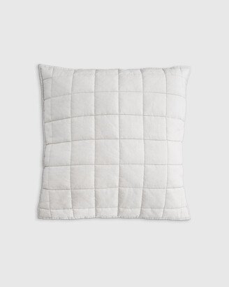 European Linen Quilted Euro Sham