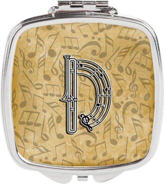 CJ2004-DSCM Letter D Musical Instrument Alphabet Compact Mirror