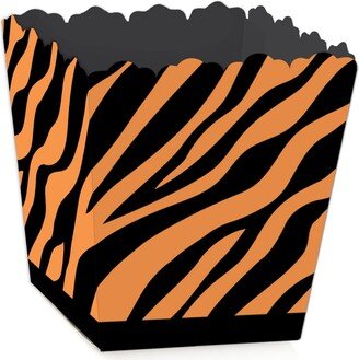 Big Dot Of Happiness Tiger Print - Mini Favor Boxes - Jungle Party Treat Candy Boxes - Set of 12