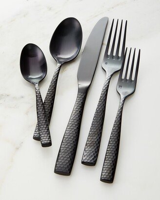 20-Piece Lucca Black Flatware Set