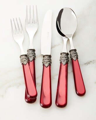 Napoleon 20-Piece Flatware Set, Pearl Bordeaux