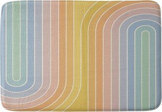 Color Poems Gradient Curvature Heavy Memory Foam Bath Mat