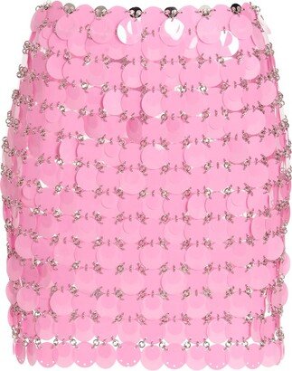 Chainmail High-Waist Mini Skirt