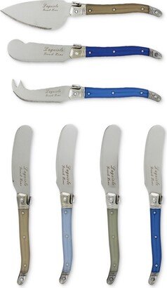 Laguiole 7-Pc. Cream & Blue Cheese Knife & Spreader Set