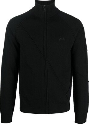 Logo-Embroidered Zipped Jumper