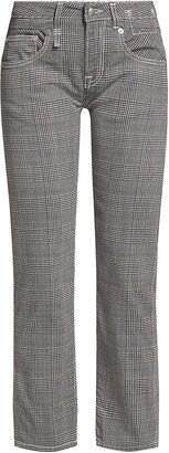 Glen Check Boy Straight-Leg Jeans