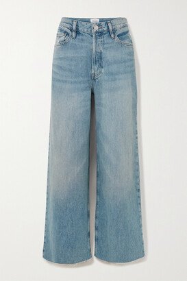 Le Low Baggy Frayed Boyfriend Jeans - Blue