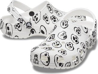 Classic Clog - Seasonal Graphic (White/Black Skull Print) Clog Shoes