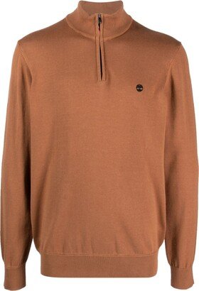 Williams River zip-up cotton jumper