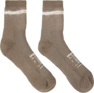 Taupe Tie-Dye Socks