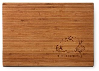 Cutting Boards: Perfect Produce Cutting Board, Bamboo, Rectangle Ornament, White