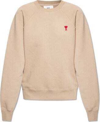 Sweatshirt With Logo - Beige