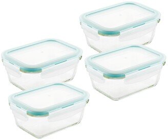 Lock n Lock Purely Better Glass 8-Pc. Rectangular 14-Oz. Food Storage Containers