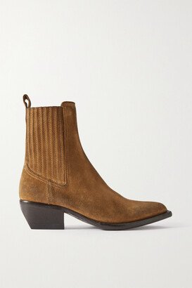 Debbie Beatles Suede Ankle Boots - Brown