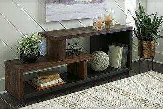 Hensington Brown/Black Accent Cabinet - 60W x 14D x 24H