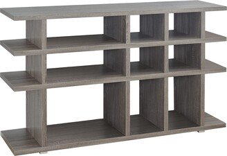 4-Tier Wood Bookcase in Weathered Grey