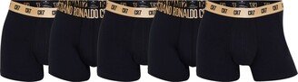 CR7 Cristiano Ronaldo Men's Trunk, Pack of 5 with Travel Bag