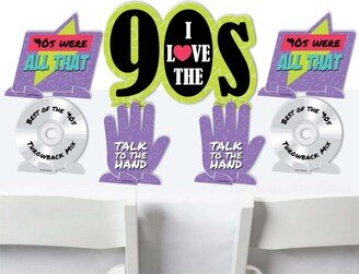 Big Dot Of Happiness 90's Throwback - 1990s Party Centerpiece Table Decor - Tabletop Standups - 7 Ct