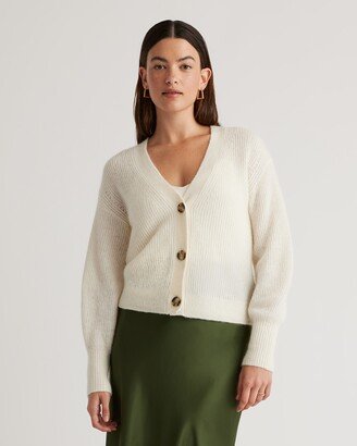 Alpaca Cropped Cardigan Sweater