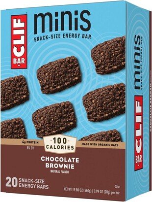 CLIF Bar Chocolate Brownie Energy Bar Minis - 19.8oz/20ct