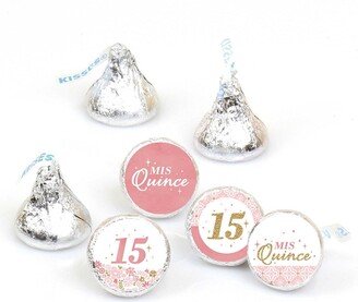 Big Dot Of Happiness Mis Quince Anos Quinceanera Sweet 15 Round Candy Sticker Favors (1 sheet of 108)