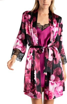 Women's Erina 2-Pc. Printed Robe & Chemise Set