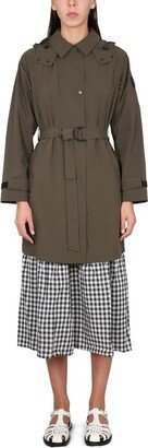 Fayette Belted Hooded Trench Coat-AA