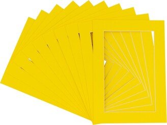 PosterPalooza 20x24 Mat for 22x28 Frame - Precut Mat Board Acid-Free Yellow 20x24 Photo Matte Made to Fit a 22x28 Picture Frame