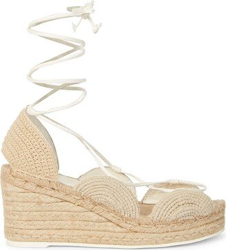 x Paula's Ibiza Solar 90MM Wedge Espadrilles