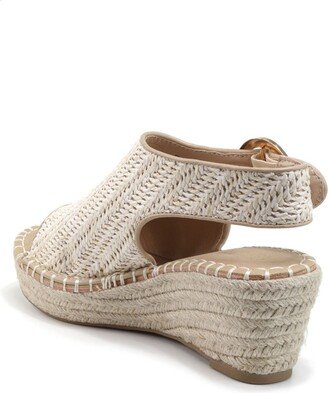 Cirkly Raffia Espadrille Wedge Sandal