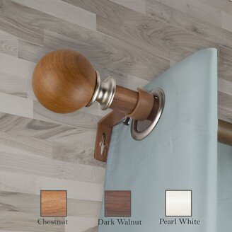 InStyleDesign Lobo 1 inch Faux Wood Curtain Rod