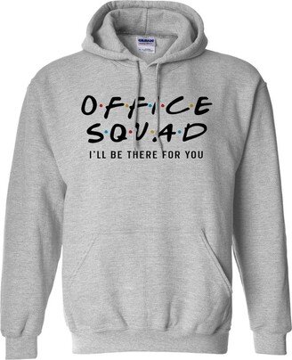 TeesAndTankYou Office Squad Hoodie Sweatshirt Unisex X-Large Grey