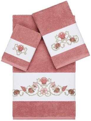 Bella 3-Piece Embellished Towel Set - Tea Rose