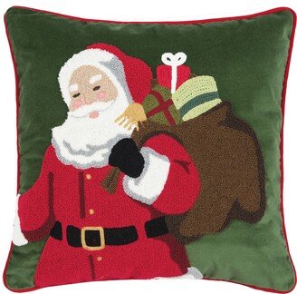 18 x 18 Santa Delivery Chain Stitch Pillow