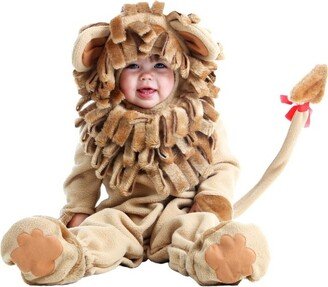 HalloweenCostumes.com 18 Months Deluxe Toddler Lion Costume, White/Brown