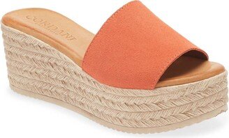 Women's Buffy Espadrille Platform Sandal In Coral