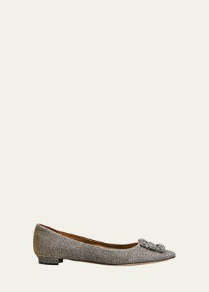 Hangisi Metallic Fabric Buckle Flat