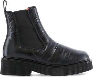 Square-Toe Chelsea Ankle Boots