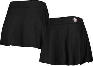 Women's ZooZatz Black Florida State Seminoles Flowy Skort