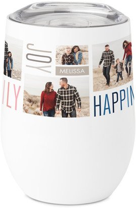 Travel Mugs: Family Love Hugs Stainless Steel Travel Tumbler, 12Oz, White