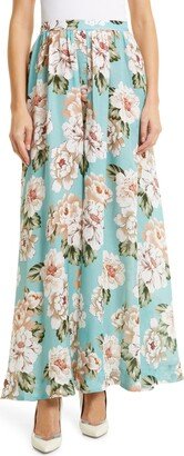 Delmira Floral Silk Maxi Skirt