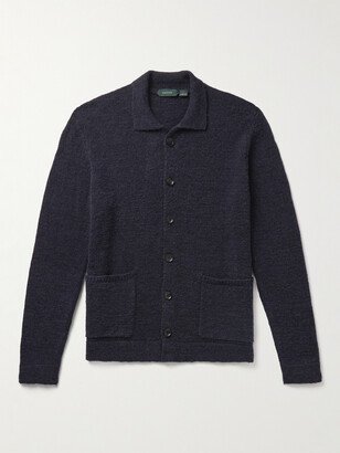 Virgin Wool-Blend Bouclé Cardigan