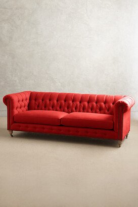 Linen Lyre Chesterfield Sofa, Wilcox
