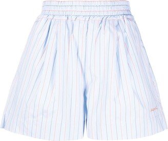 Striped Cotton Shorts-AA