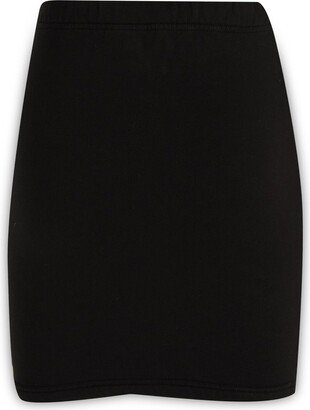 Elastic Waistband Mini Skirt