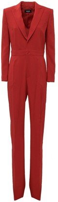 V-Neck Tailored Jumpsuit-AA